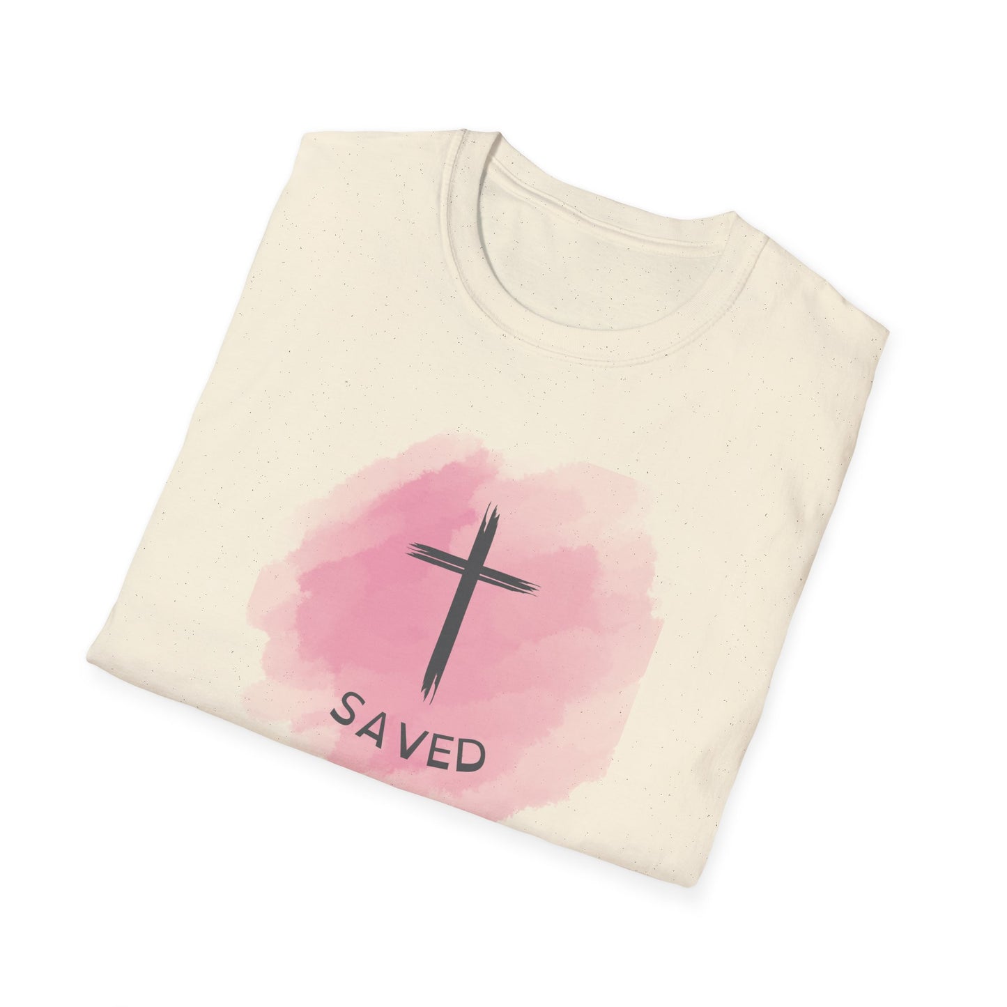Saved_pink_Unisex Softstyle T-Shirt