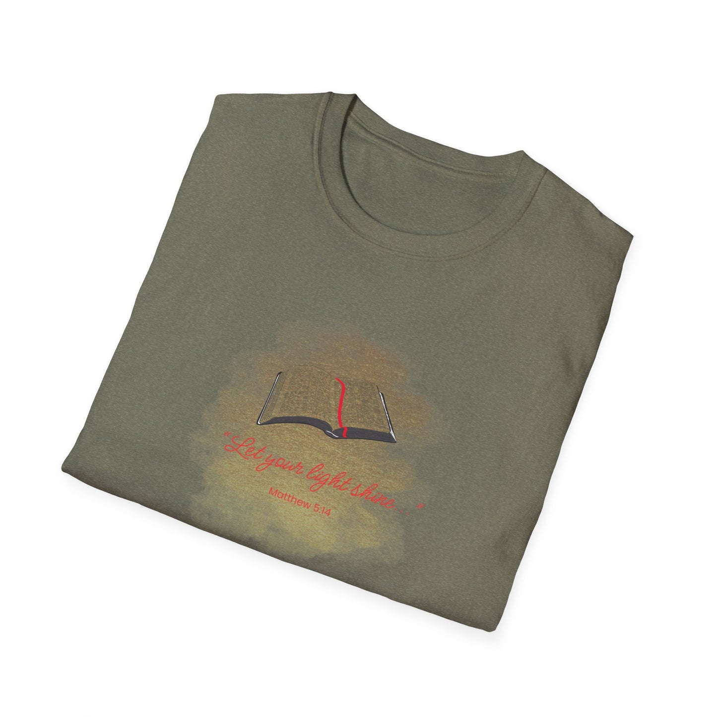 Let your light shine_Bible_Unisex Softstyle T-Shirt