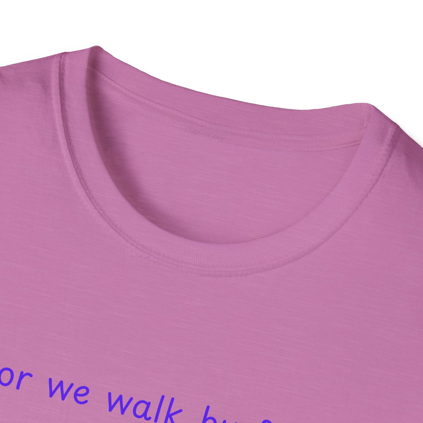 Walk by faith_shoes_Unisex Softstyle T-Shirt