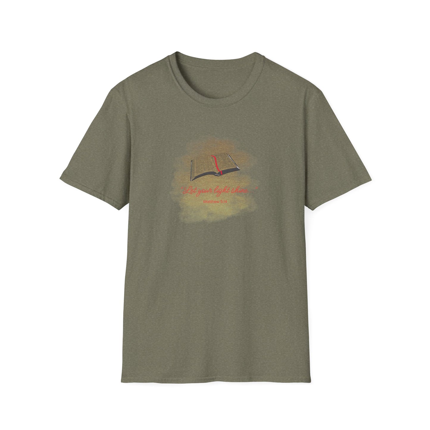 Let your light shine_Bible_Unisex Softstyle T-Shirt