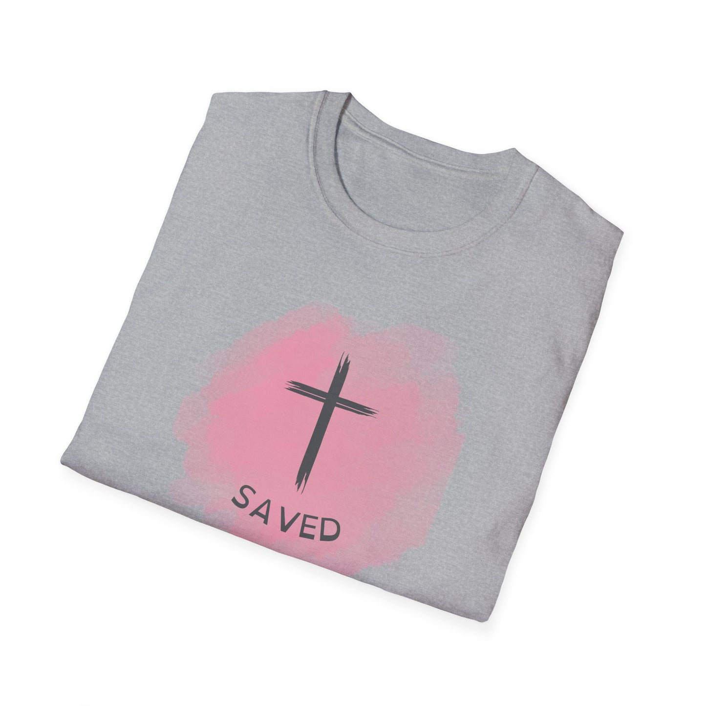 Saved_pink_Unisex Softstyle T-Shirt