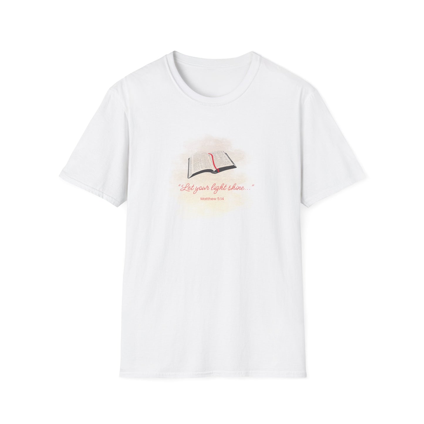 Let your light shine_Bible_Unisex Softstyle T-Shirt