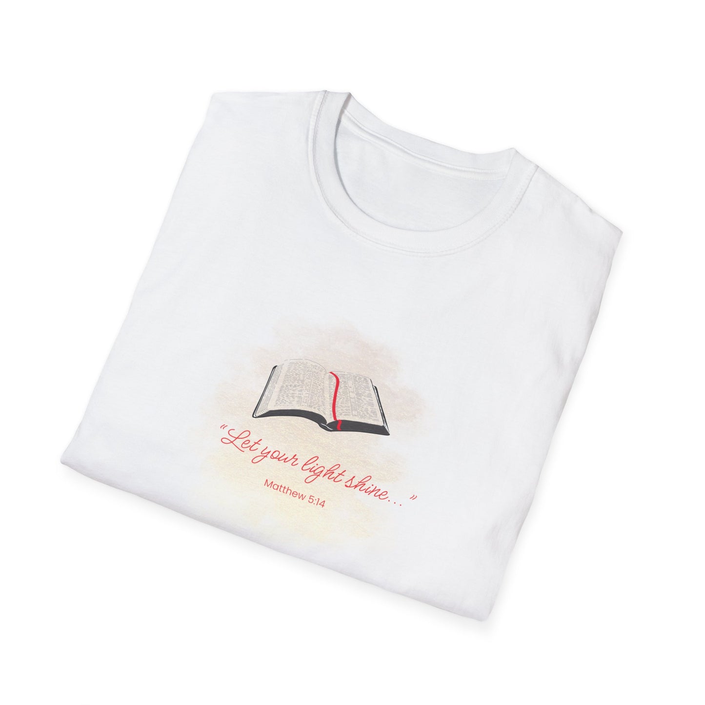 Let your light shine_Bible_Unisex Softstyle T-Shirt