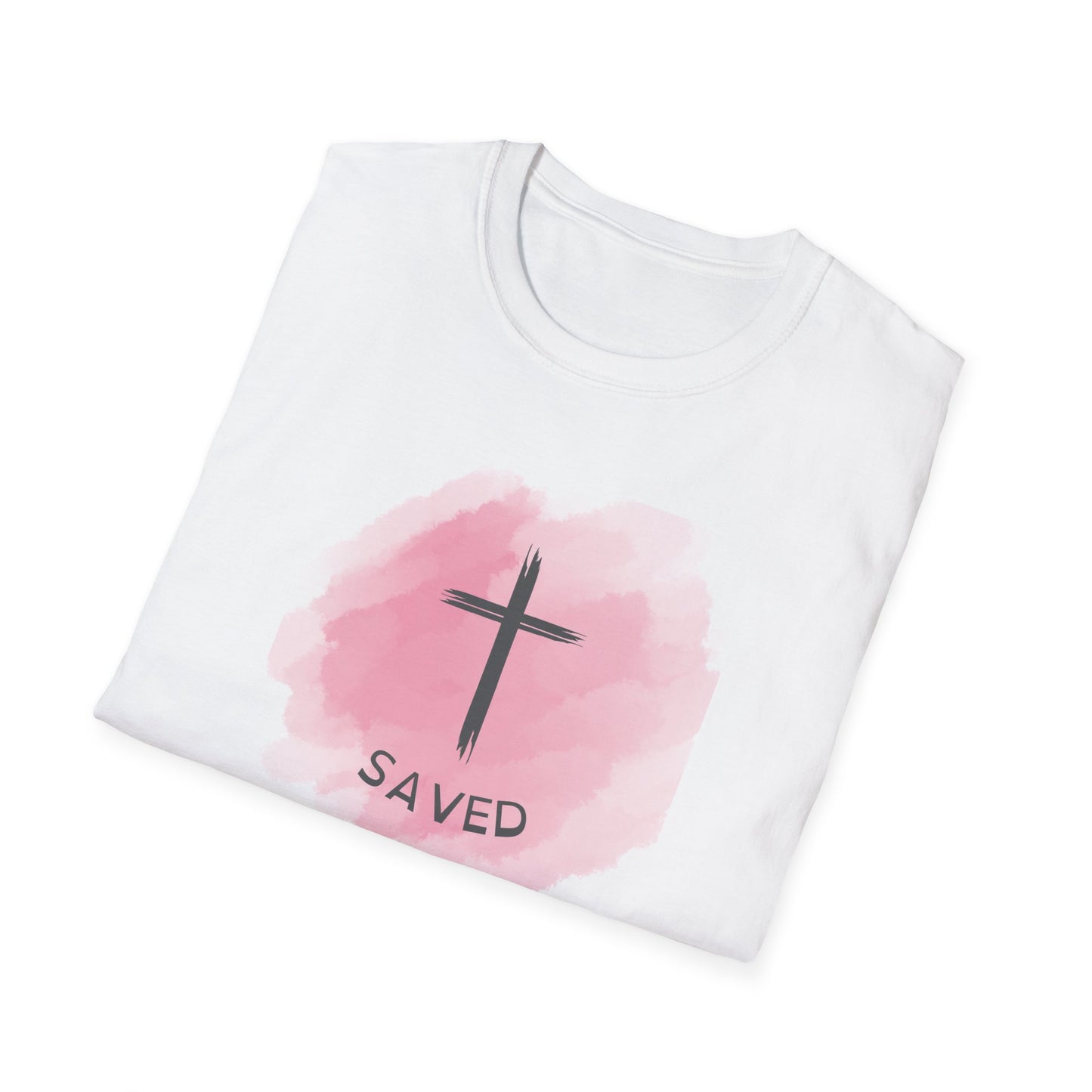 Saved_pink_Unisex Softstyle T-Shirt