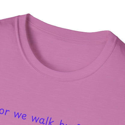 Walk by faith_shoes_Unisex Softstyle T-Shirt