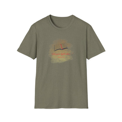 Let your light shine_Bible_Unisex Softstyle T-Shirt