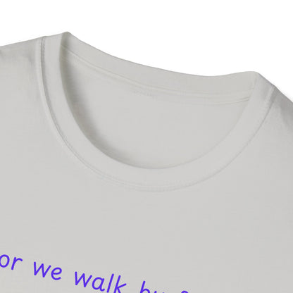 Walk by faith_shoes_Unisex Softstyle T-Shirt