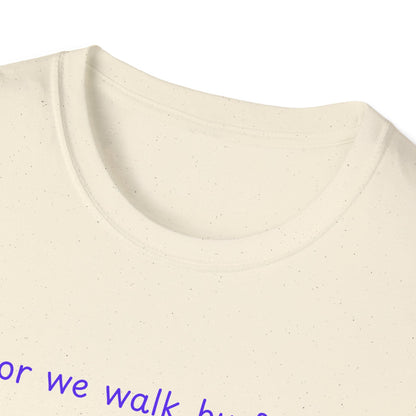Walk by faith_shoes_Unisex Softstyle T-Shirt