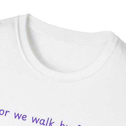 Walk by faith_shoes_Unisex Softstyle T-Shirt
