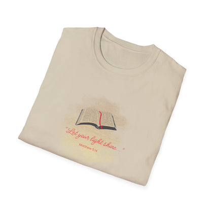 Let your light shine_Bible_Unisex Softstyle T-Shirt