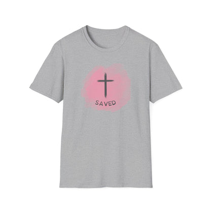 Saved_pink_Unisex Softstyle T-Shirt