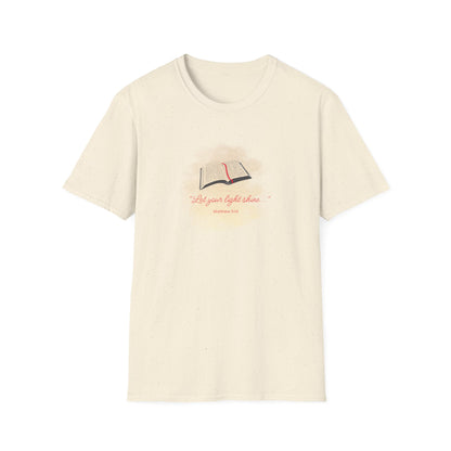 Let your light shine_Bible_Unisex Softstyle T-Shirt