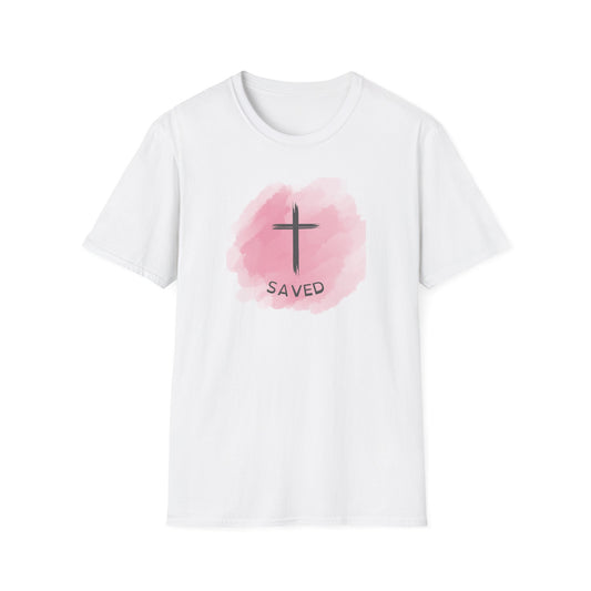 Saved_pink_Unisex Softstyle T-Shirt