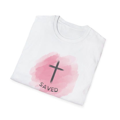 Saved_pink_Unisex Softstyle T-Shirt